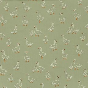 Cotton Jersey Goose family – reed, 