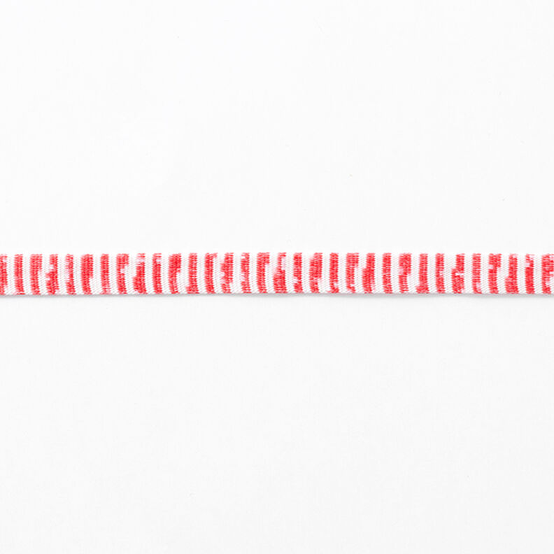Knitted Trim  Mottled Stripes [13 mm] – white/red,  image number 2