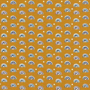 Cotton Jersey little rainbows – mustard, 