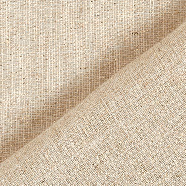 Decor Fabric Voile Lurex – natural/gold,  image number 5