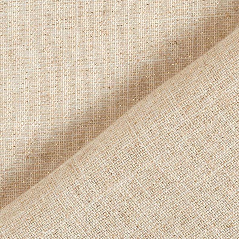Decor Fabric Voile Lurex – natural/gold,  image number 5