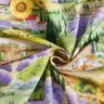 Decor Fabric Half Panama lavender landscape – grass green/lavender,  thumbnail number 3