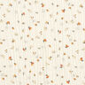 Double Gauze/Muslin flowers and hedgehogs – offwhite,  thumbnail number 1