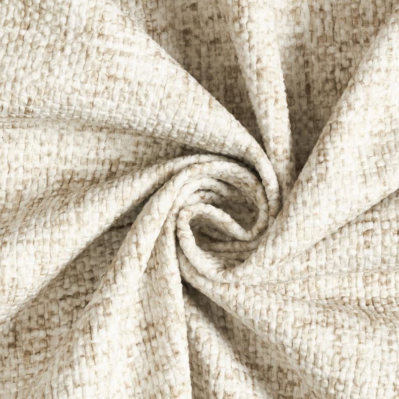 Upholstery Fabric embossed velour – light beige,  image number 3