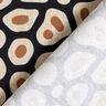 Decor Fabric Half Panama abstract leopard pattern – black/cashew,  thumbnail number 4