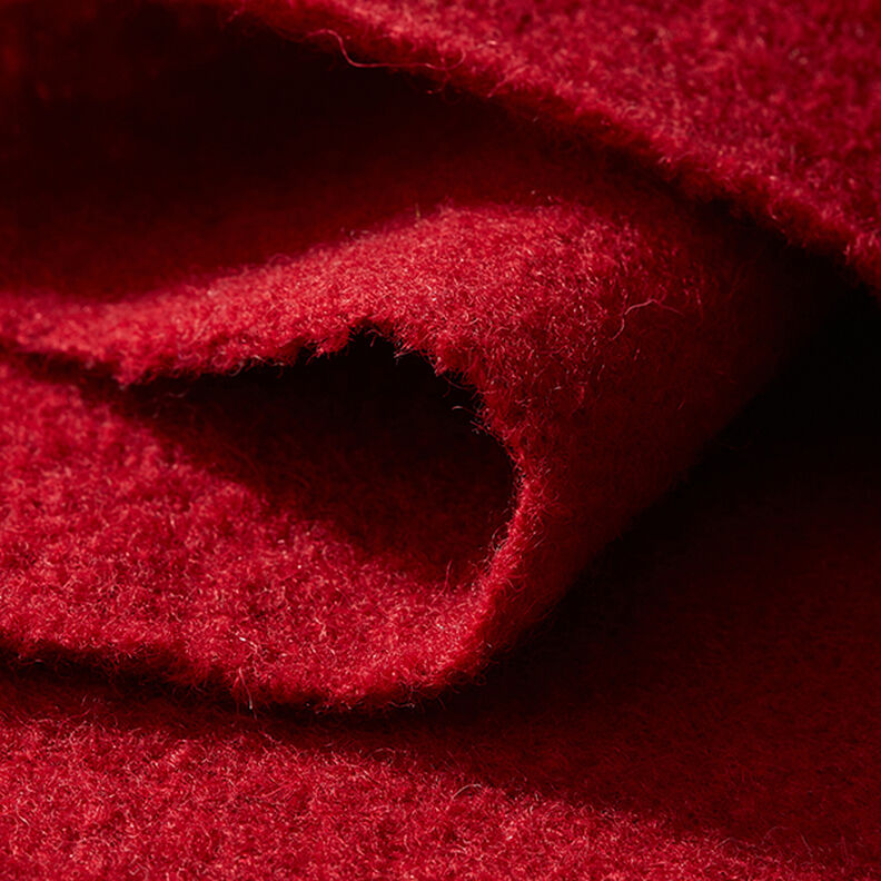 Fulled woollen loden – carmine,  image number 4