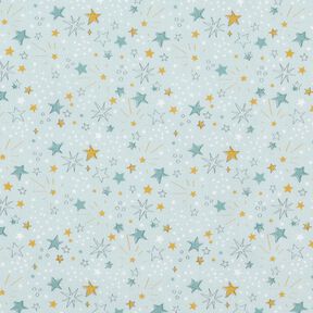 Cotton Poplin starry sky – baby blue, 