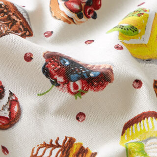 Cotton Cretonne Cake Party – white, 
