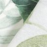 Decorative fabric Canvas Large monstera leaves – white/grass green,  thumbnail number 4