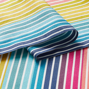 Outdoor Deckchair fabric Longitudinal stripes 44 cm – turquoise, 