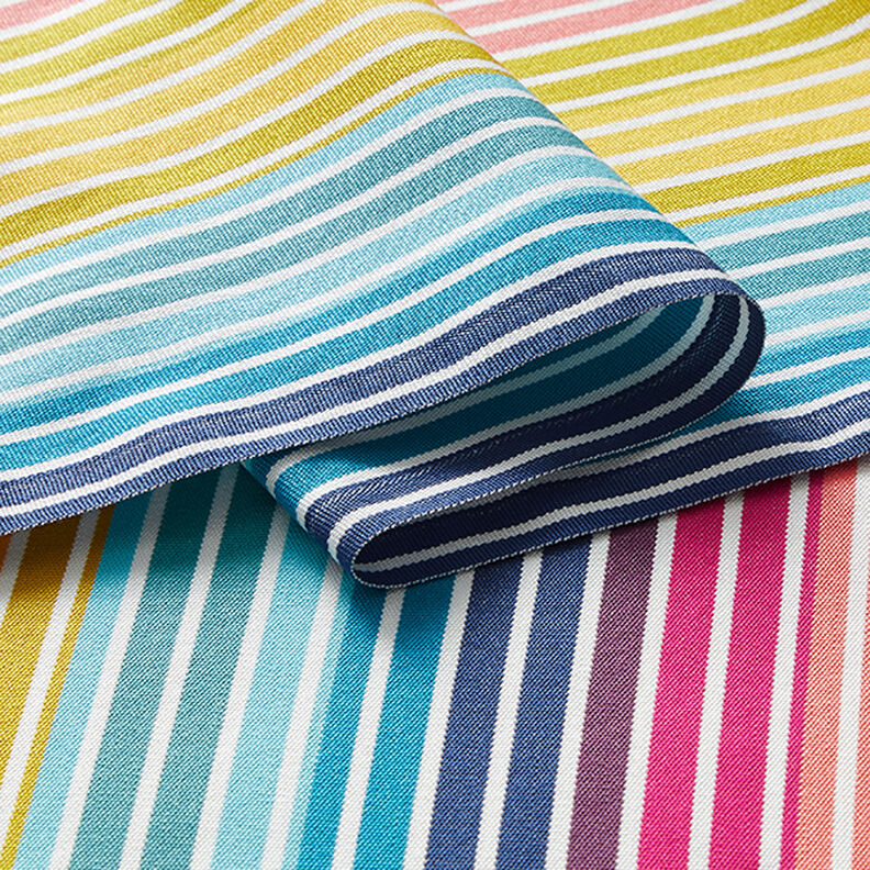 Outdoor Deckchair fabric Longitudinal stripes 45 cm – turquoise,  image number 3