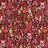 Cotton Cretonne wildflowers – merlot/purple,  thumbnail number 1