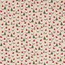 Decorative fabric half Panama cheerful Santa Clauses – natural,  thumbnail number 1