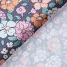 GOTS Cotton Poplin Flower Meadow | Poppy Fabrics – slate grey,  thumbnail number 4