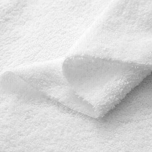 Towelling Fabric – white,  image number 4