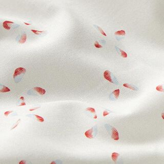 GOTS Cambric Cloverleaf | Tula – offwhite/light blue, 