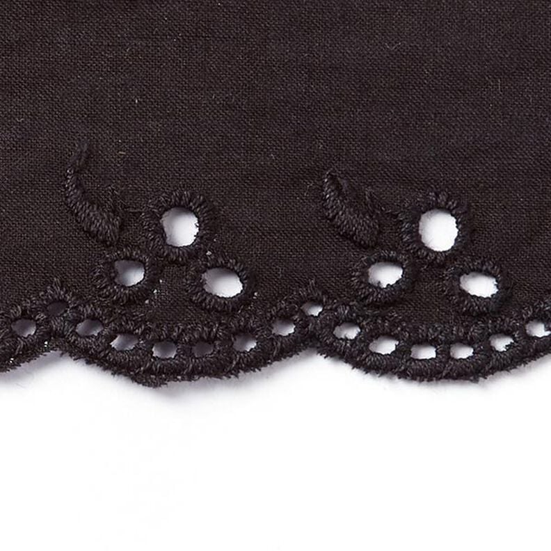 Flower Valley Scalloped Lace [42 mm] - black,  image number 2