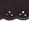 Flower Valley Scalloped Lace [42 mm] - black,  thumbnail number 2