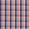 Classic checks shirt fabric – navy blue/copper,  thumbnail number 1