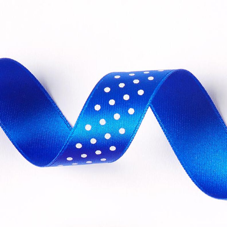 Polka Dots Ribbon - royal blue/white,  image number 2