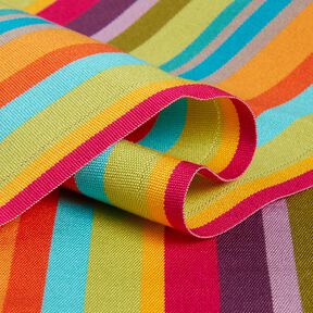 Outdoor Deckchair fabric Longitudinal stripes 44 cm – berry/orange, 