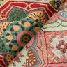 Decor Fabric Tapestry Fabric flower tiles – sky blue/carmine,  thumbnail number 4