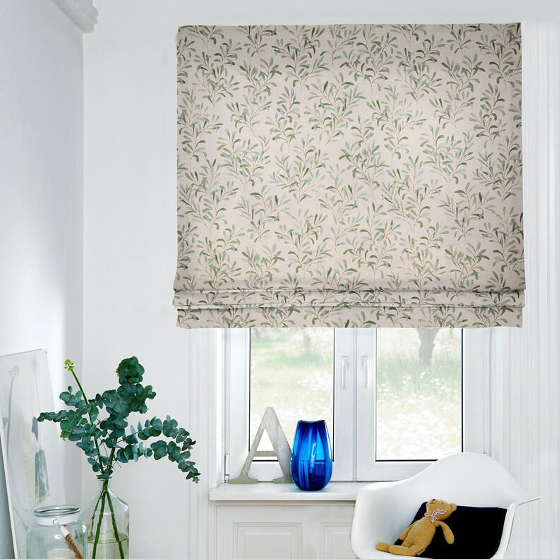 Decor Fabric Half Panama Mistletoe – natural/green, image number 7