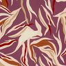 Viscose Jersey Abstract Waves – aubergine/light dusky pink,  thumbnail number 1