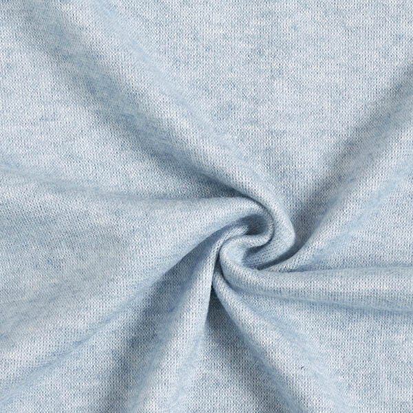Knit Fabric Viscose Blend Mottled – baby blue,  image number 1