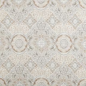 Decor Fabric Jacquard elegant tiles – anemone/light beige, 