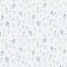 Cotton Jersey delicate watercolour branches and flowers Digital Print – ivory/denim blue,  thumbnail number 1