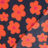 Teddy Fur Flowers | Poppy Fabrics – navy blue/orange,  thumbnail number 5