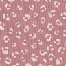 Double Gauze/Muslin large leopard pattern – dark dusky pink/white,  thumbnail number 1