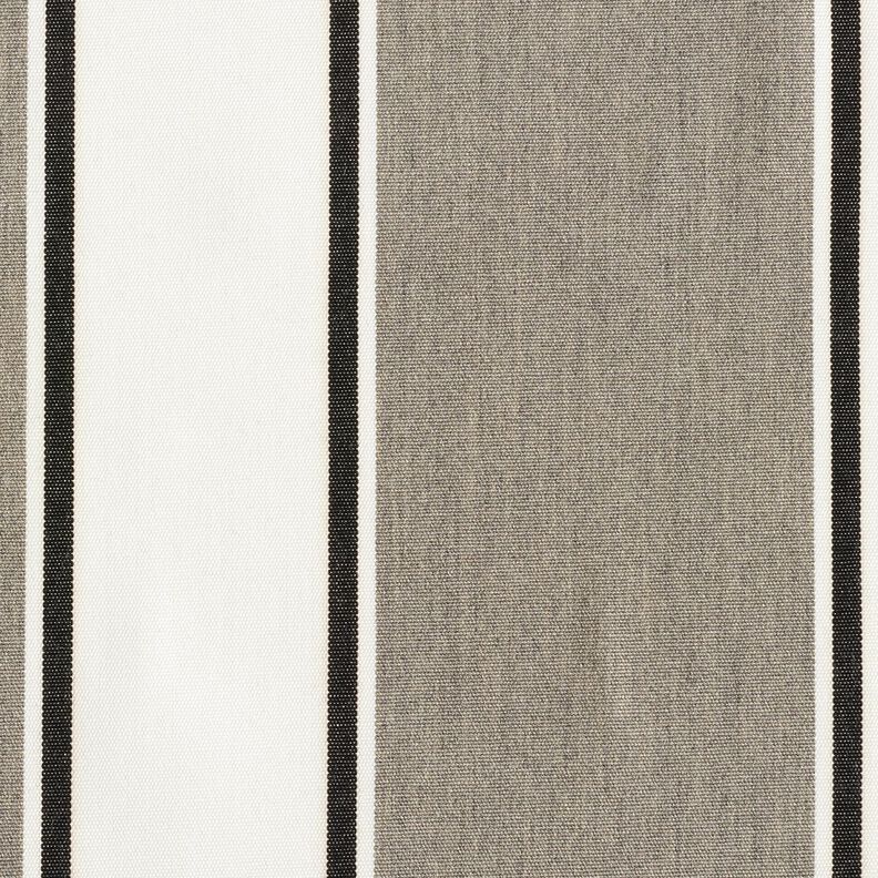 Outdoor Fabric Canvas Mixed stripes – white/grey,  image number 1