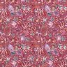 French Terry Paisley Flowers Digital Print – burgundy,  thumbnail number 1