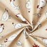 Decor Fabric Half Panama chickens – natural,  thumbnail number 3
