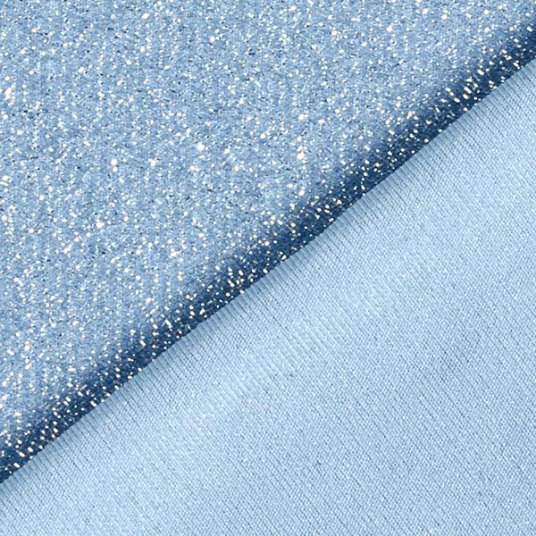Glamour Tinsel Glitter Jersey – light blue,  image number 3