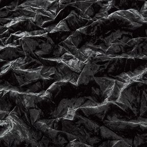 Crushed stretch velvet – black, 