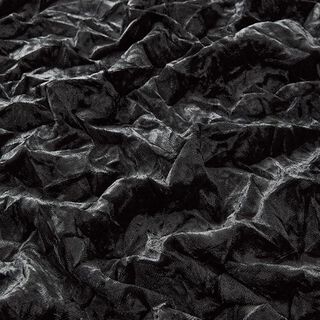 Crushed stretch velvet – black, 