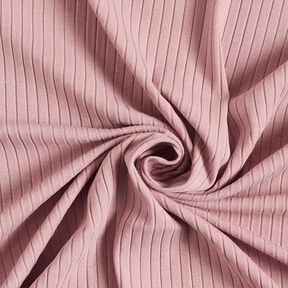 Plain ribbed jersey – dusky pink, 