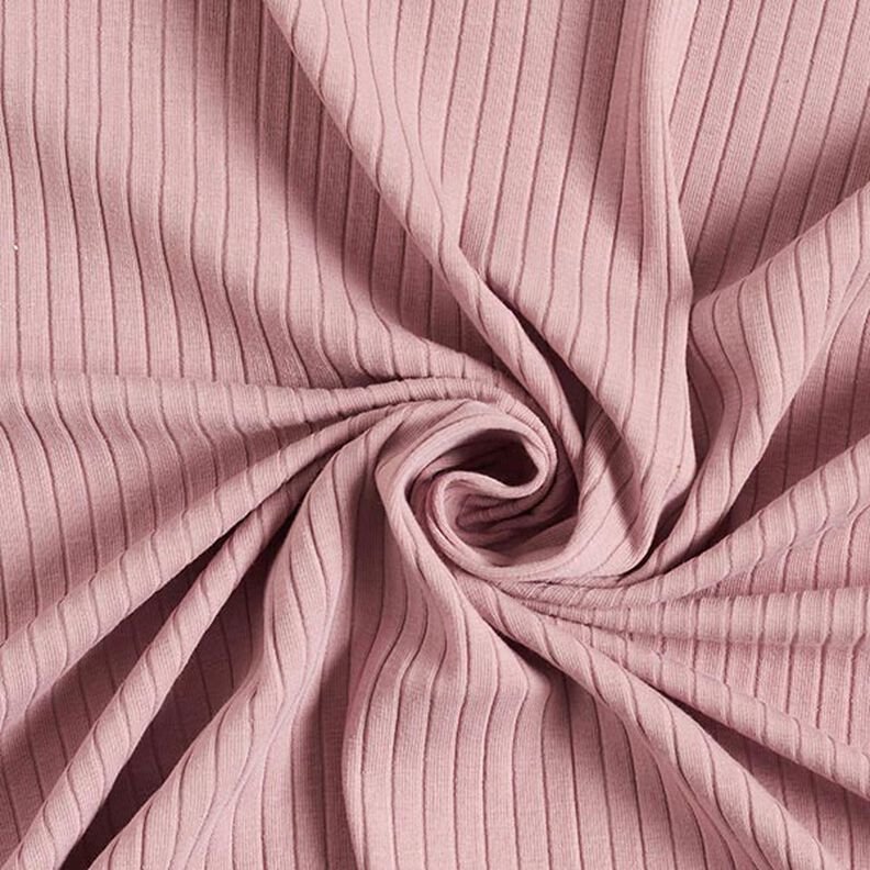Plain ribbed jersey – dusky pink, image number 1