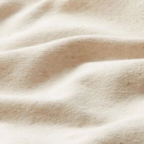 Plain cotton linen blend jersey – natural, 