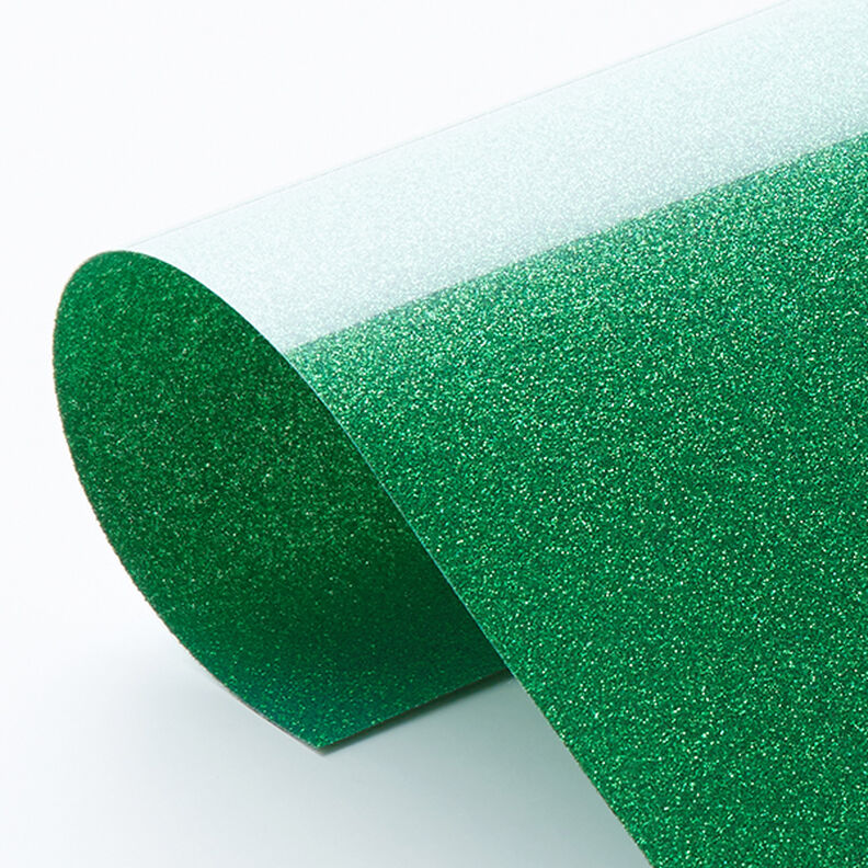 Glitter flex film Din A4 – grass green,  image number 3