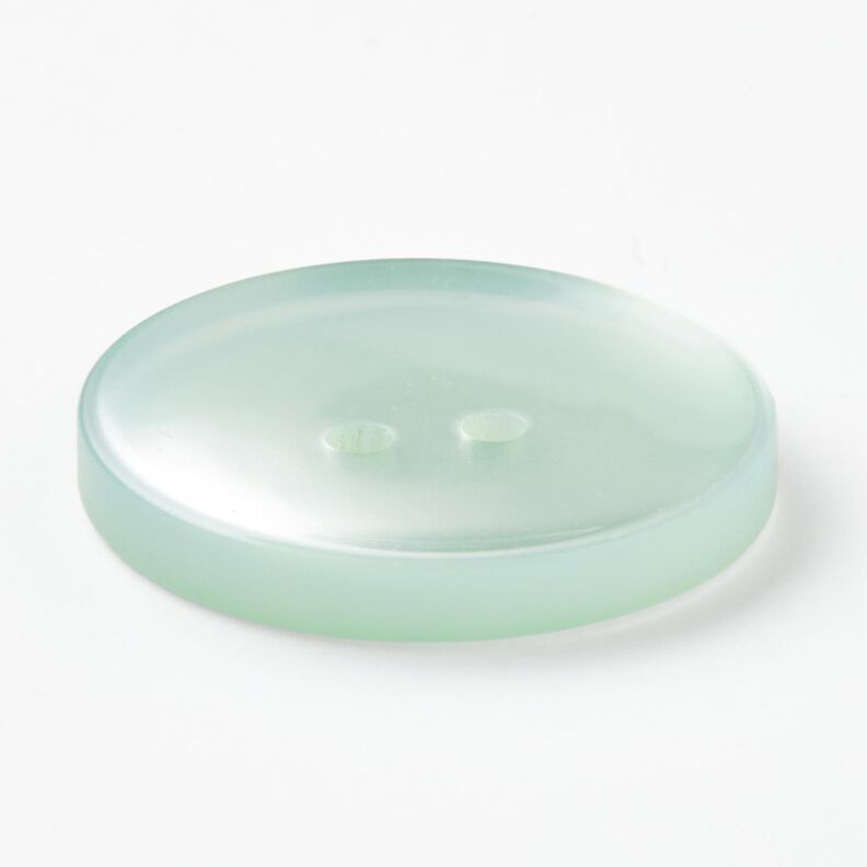 2-hole button shiny [Ø 25 mm] – pale mint,  image number 2