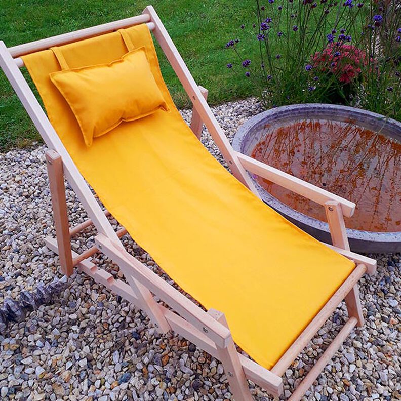 Outdoor Fabric Teflon Plain – yellow,  image number 6