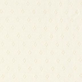 Fine Jersey Knit with Openwork – offwhite, 