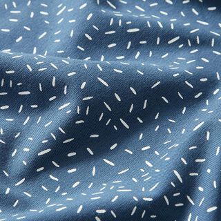 Cotton jersey confetti – denim blue, 
