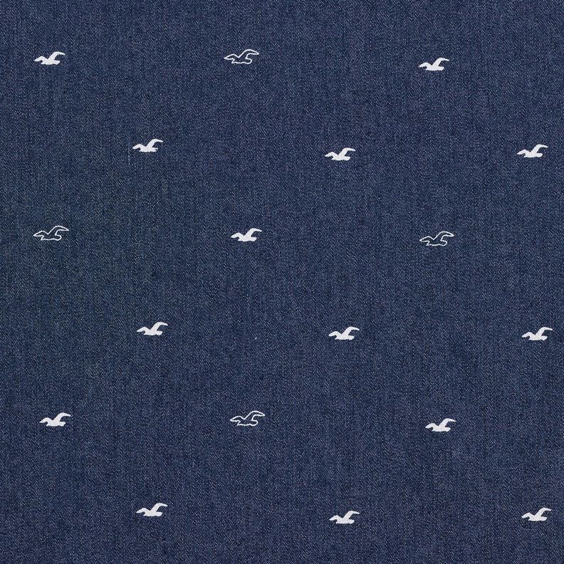 Seagulls lightweight stretchy denim – navy blue,  image number 1