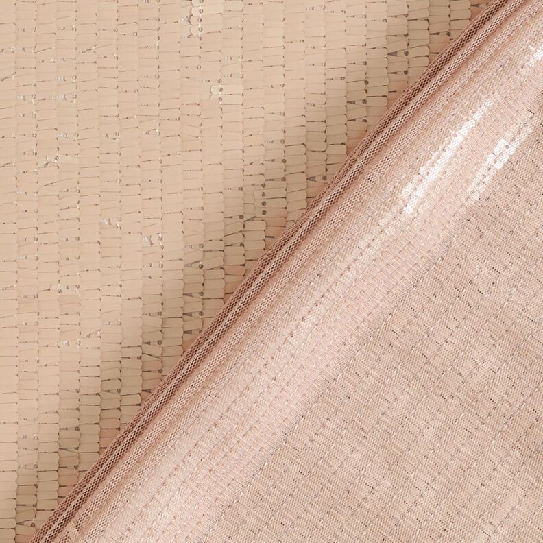 Sequin Fabric Rectangle – light dusky pink,  image number 3