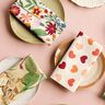 Decor Fabric Half Panama colourful flowers – ivory/pastel violet,  thumbnail number 6